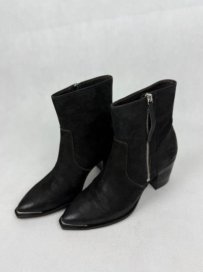 Billi bi Black Ankle Boots With Side Zipper