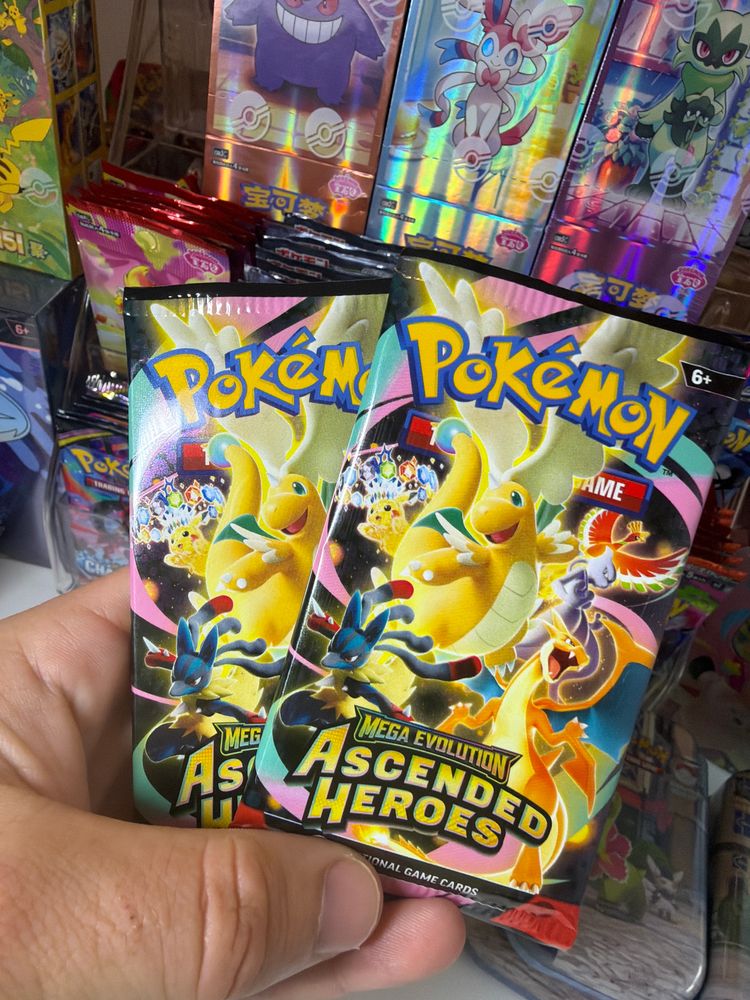2 x Pokémon Mega Evolution Ascended Heroes Trading Card Game Booster Packs
