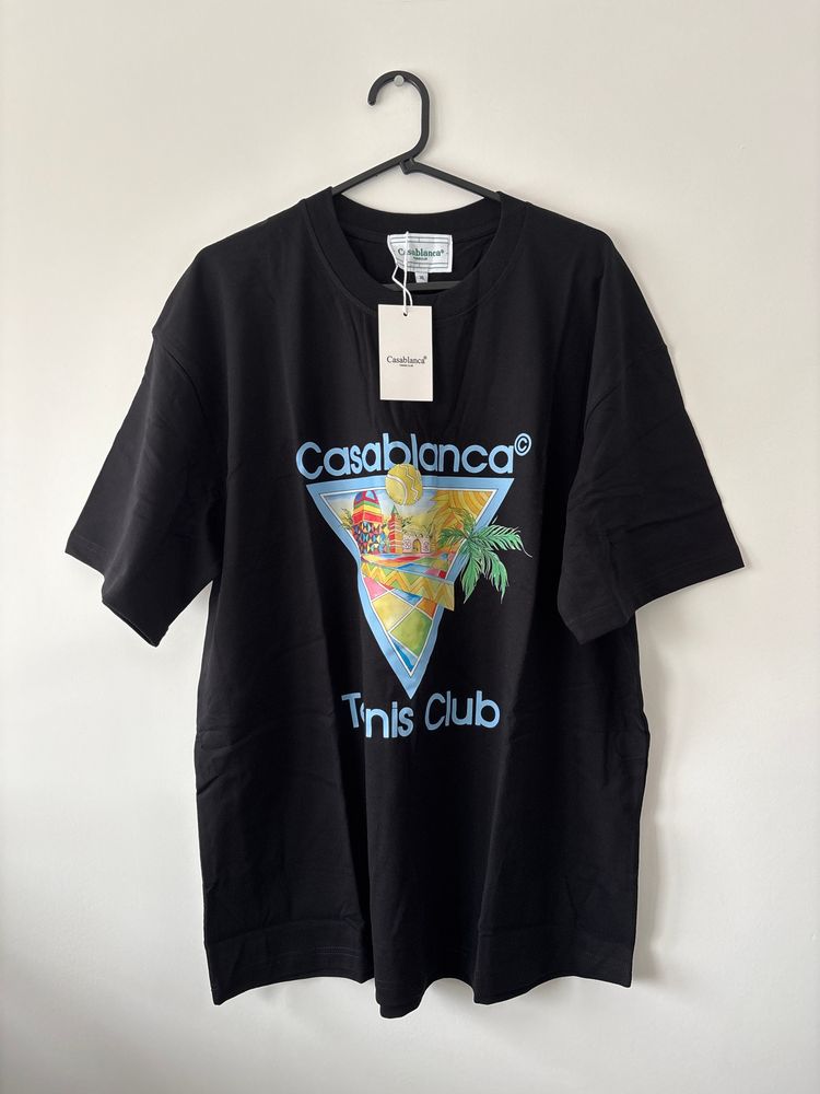 Casablanca Black Tennis Club T-Shirt XL