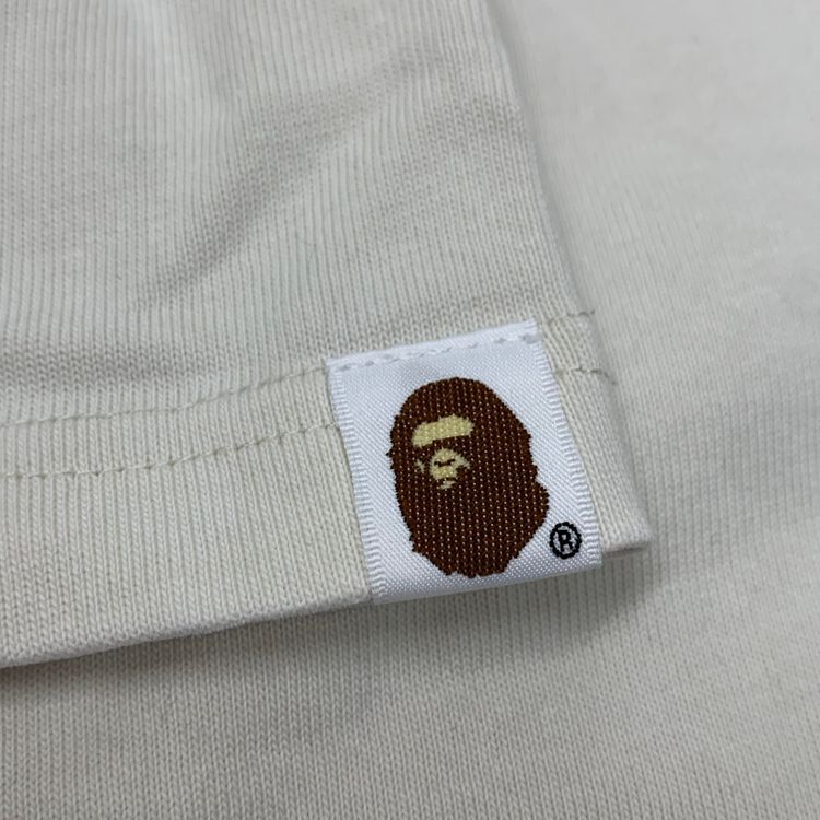 Bape Medium Tee Mad Ape Graphic Acid Wash Ivory White T-Shirt A Bathing Ape image 4