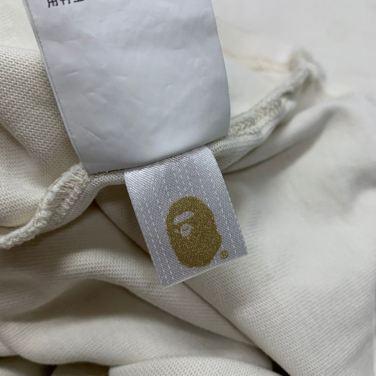 Bape Medium Tee Mad Ape Graphic Acid Wash Ivory White T-Shirt A Bathing Ape image 10