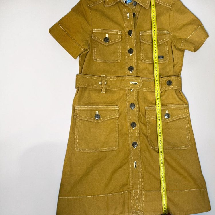 Marc by Marc Jacobs Mustard Yellow Utility Shirt Dress image 8