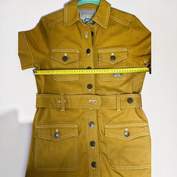 Marc by Marc Jacobs Mustard Yellow Utility Shirt Dress image 9