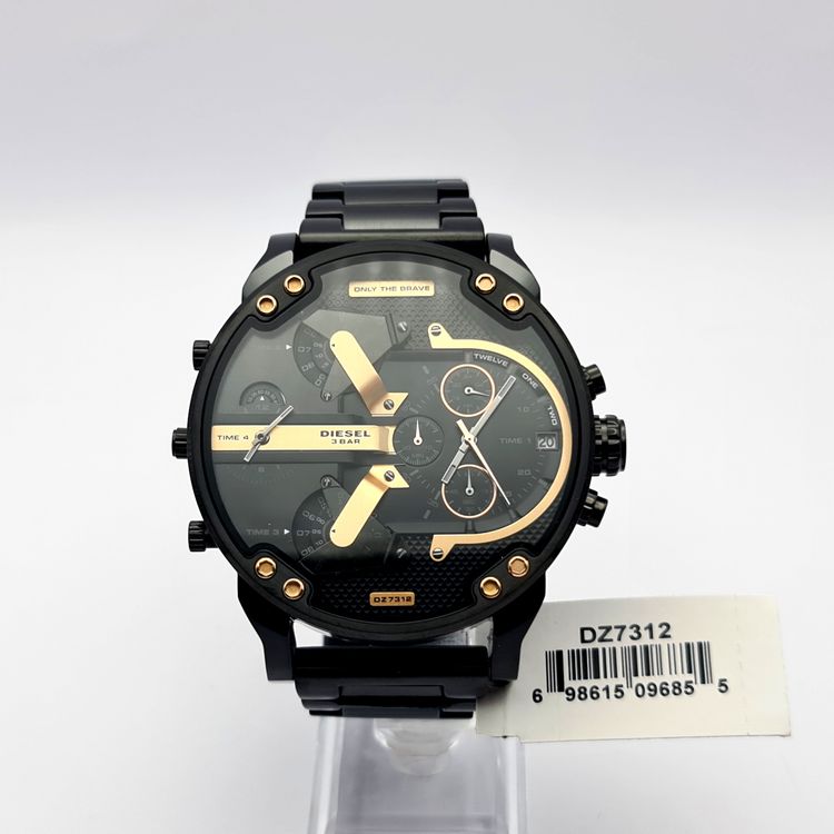 Diesel Diesel DZ7312 Mens Watch Stainless Steel Black With Gold Dial product image