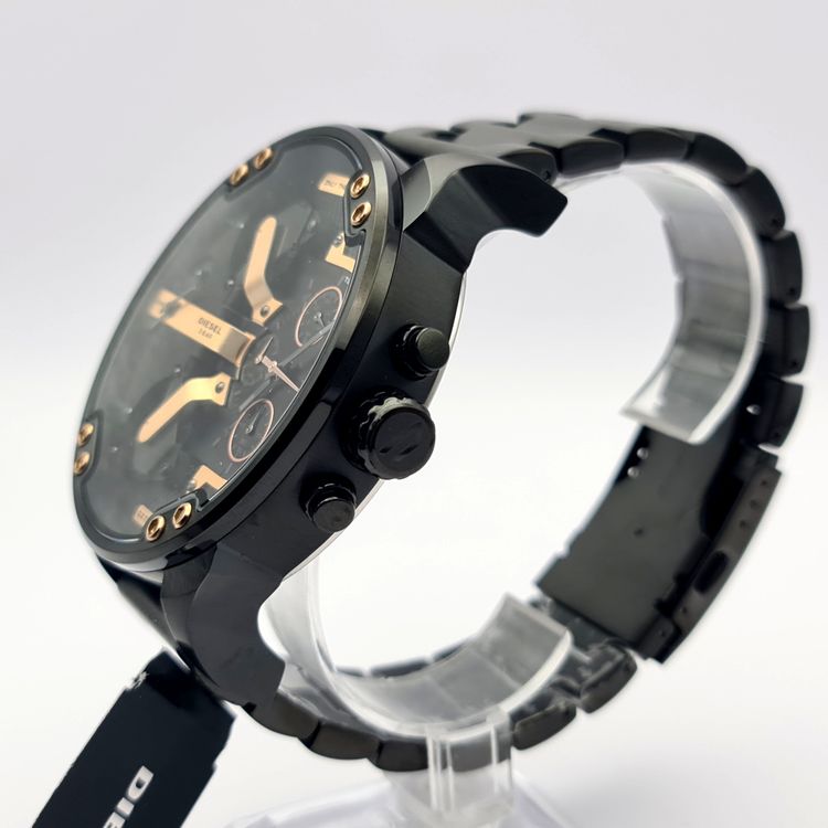 Diesel DZ7312 Mens Watch Stainless Steel Black With Gold Dial 8