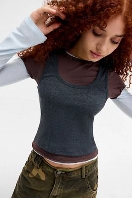 Jaded London - Lexie Triple Layer Long Sleeve Top - Assorted