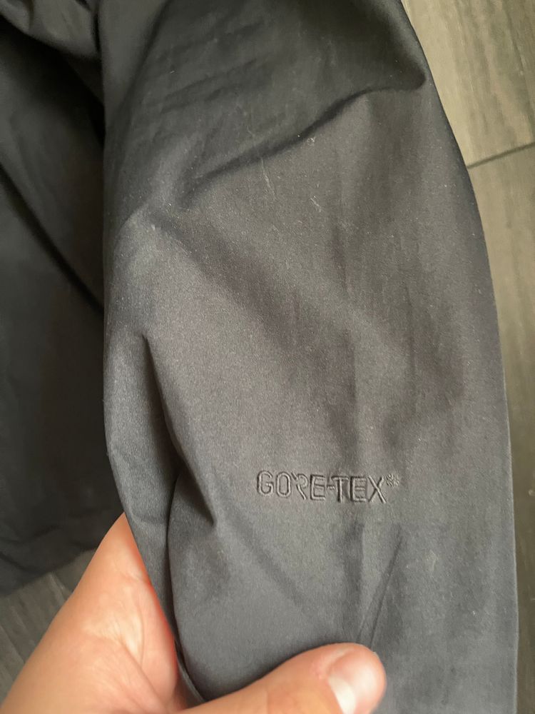 Black Goretex North Face Raincoat image 3