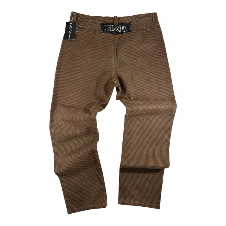 Harmont & Blaine Brown Corduroy Pants Pantalone Vintage Big Logo Uomo (50 IT)