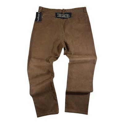 Harmont & Blaine Brown Corduroy Pants Pantalone Vintage Big Logo Uomo (50 IT)