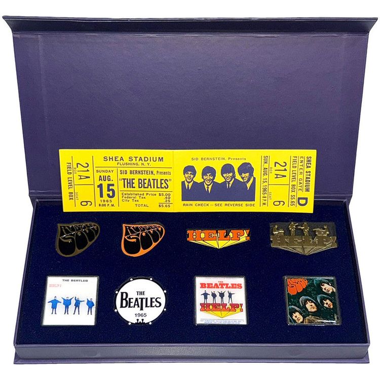 Official licensed The Beatles Metal Pin 8 Badge Set 2