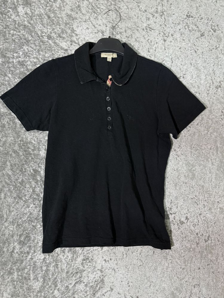 Black Burberry Polo Shirt