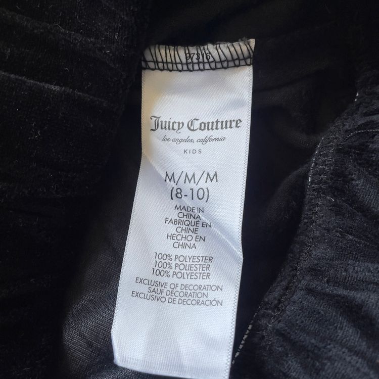 Juicy Couture Kids Black Velour Hoodie image 5