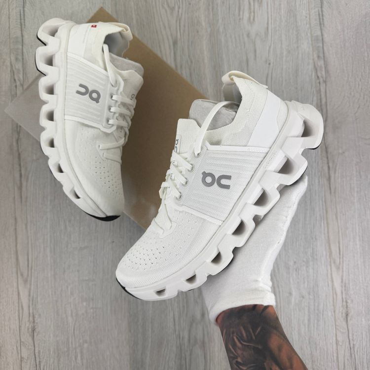 On Running Cloudswift 4 All White Trainers image 3