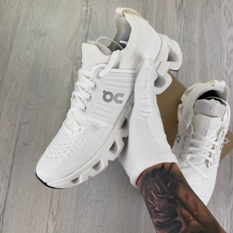 On Running Cloudswift 4 All White Trainers image 7