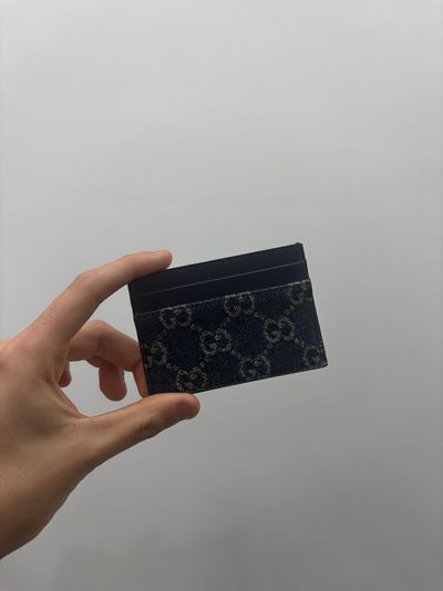 Portacarte Gucci in Denim