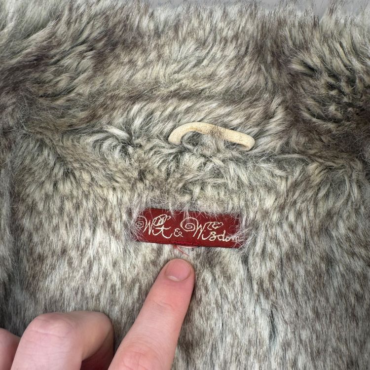 Wit and wisdom 2000's suede fur lined vest (L) wms 11