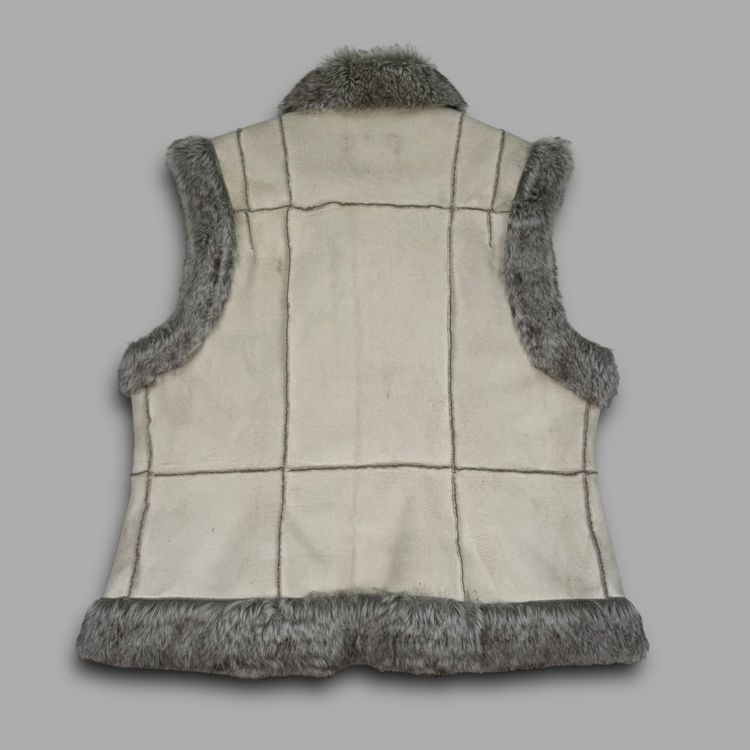 Wit and wisdom 2000's suede fur lined vest (L) wms 7