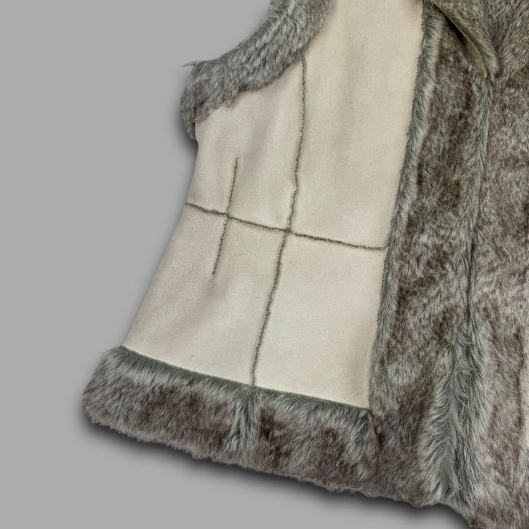 Wit and wisdom 2000's suede fur lined vest (L) wms 3