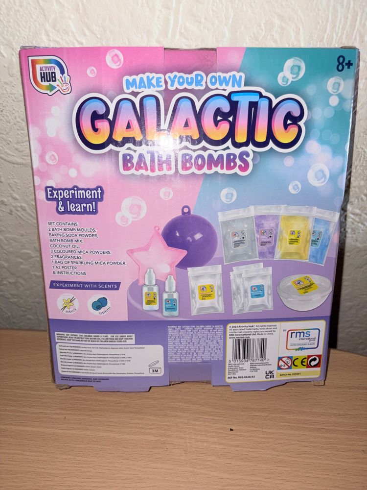Make Your Own Galactic Bath Bombs Kit - New obraz 2