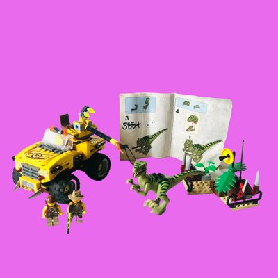 LEGO Dino: Raptor Chase (5884) 100% Complete With Instructions & Dinosaur & Minifigures