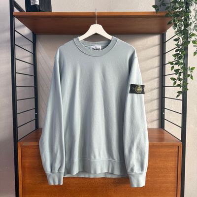 Stone Island Crewneck Sweatshirt | Dusty Blue | XL 23.5 P2P (approx)