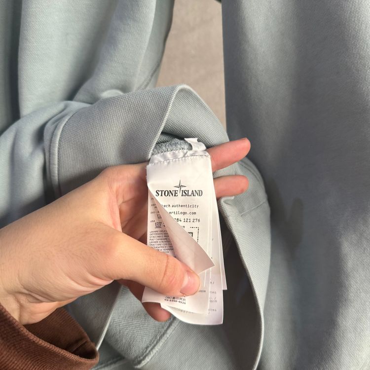 Stone Island Crewneck Sweatshirt | Dusty Blue | XL  23.5 P2P (approx) obraz 6