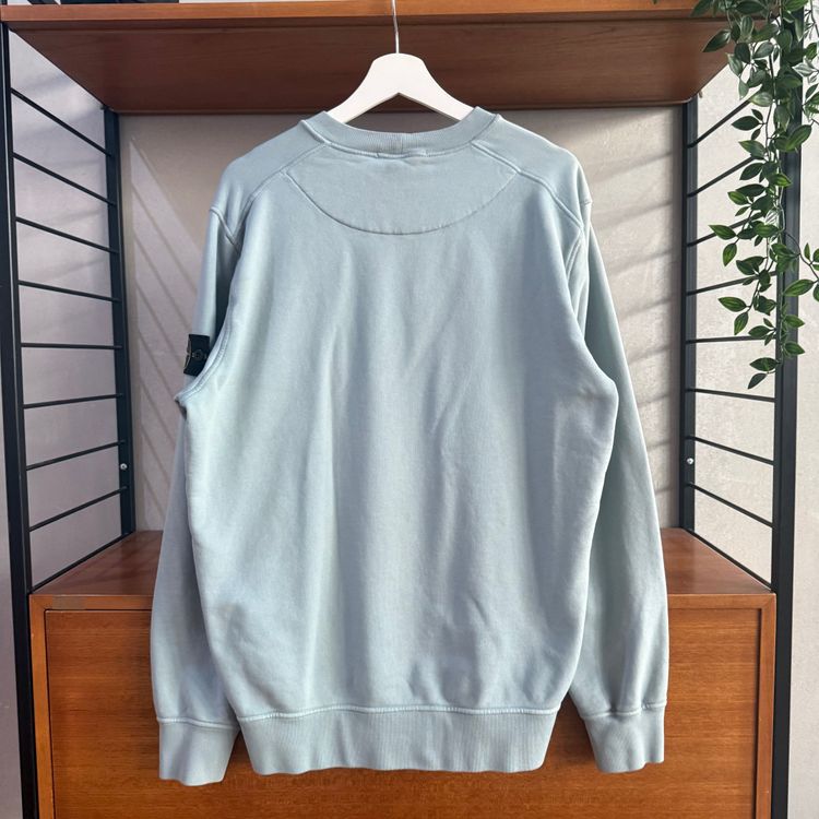 Stone Island Crewneck Sweatshirt | Dusty Blue | XL  23.5 P2P (approx) obraz 7
