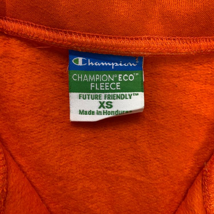 Champion Orange Illinois Illini Quarter Zip Sweatshirt (XS) 🍊 imagen 4