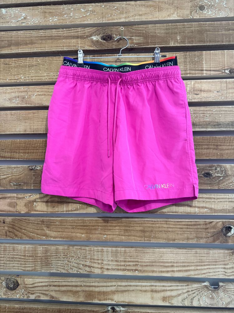 Calvin Klein swim shorts. Pink. Holiday. Small. 28-30 waist. 1