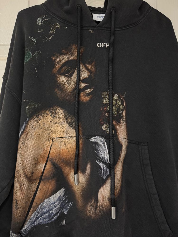 Off-White Black Graphic Hoodie RRP £995 2