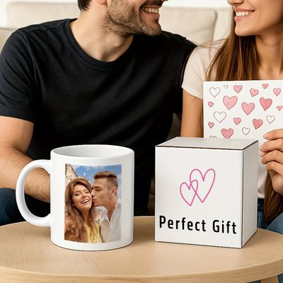 Personalized Custom Photo Memories Ceramic Coffee Mug – Personalized Picture Customization, Double-Sided Photo Print & Couple Novelty Cup (M1186) 4