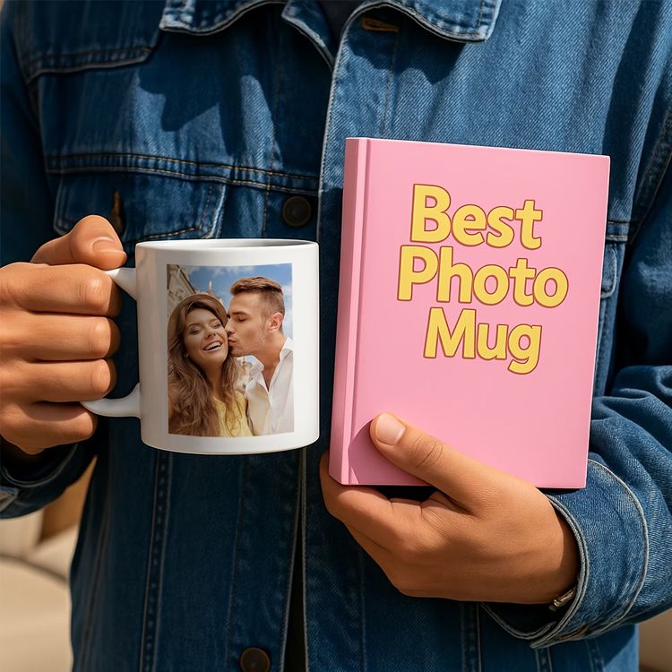 Personalized Custom Photo Memories Ceramic Coffee Mug – Personalized Picture Customization, Double-Sided Photo Print & Couple Novelty Cup (M1186) 6