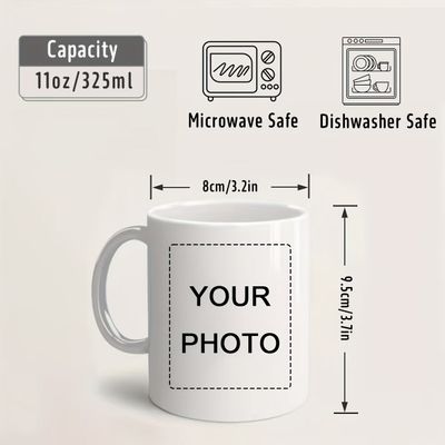 Personalized Custom Photo Memories Ceramic Coffee Mug – Personalized Picture Customization, Double-Sided Photo Print & Couple Novelty Cup (M1186) 5