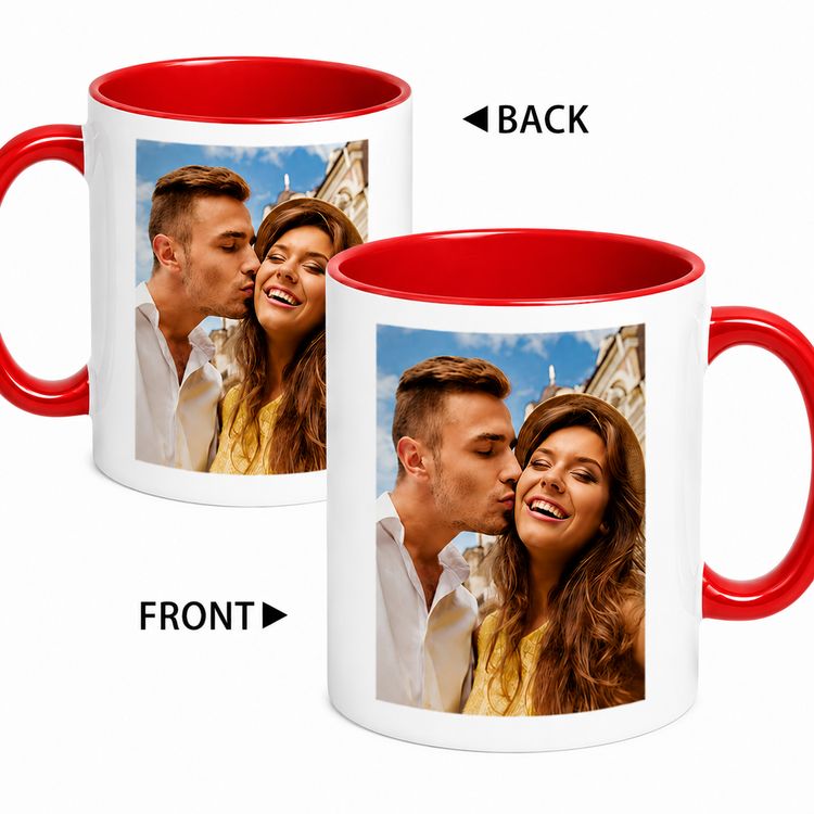 Personalized Custom Photo Memories Ceramic Coffee Mug – Personalized Picture Customization, Double-Sided Photo Print & Couple Novelty Cup (M1186) 10