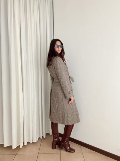 Cappotto da uomo marrone M 5