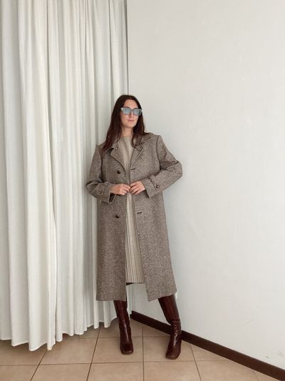 Cappotto da uomo marrone M 3