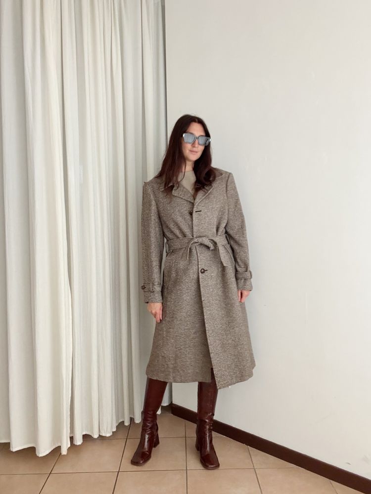 Cappotto da uomo marrone M 8