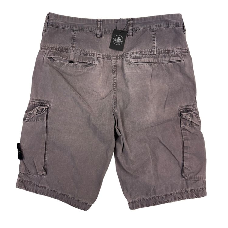 Pantalón Cargo Corto Stone Island gris - talla W/31 image 3
