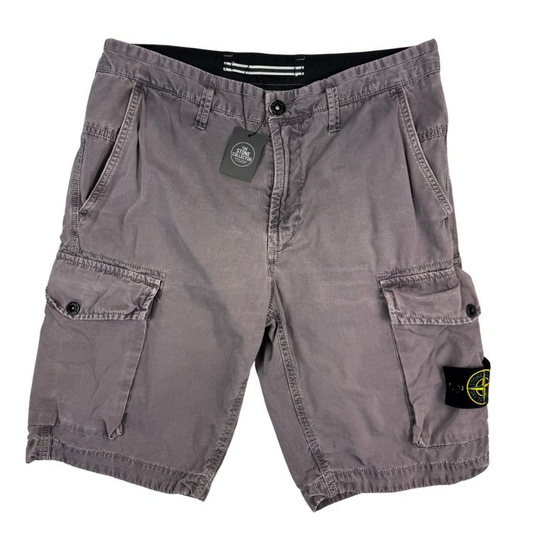 Pantalón Cargo Corto Stone Island gris - talla W/31 image 1