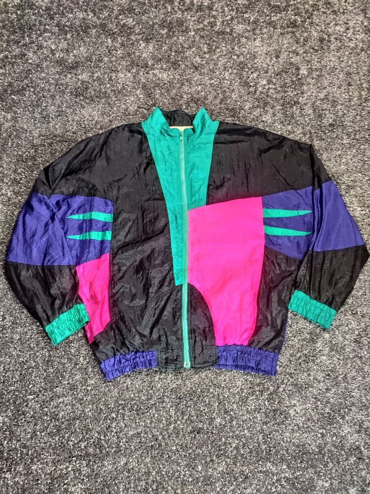 Color Block Nylon Jacket
