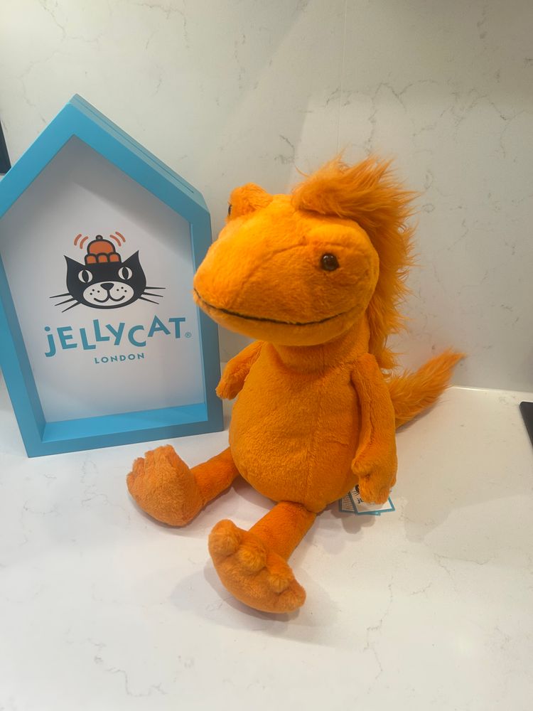 Jellycat Cruz Crested Newt BNWT retired 