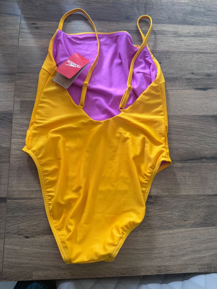Speedo Yellow One-Piece Swimsuit image 4