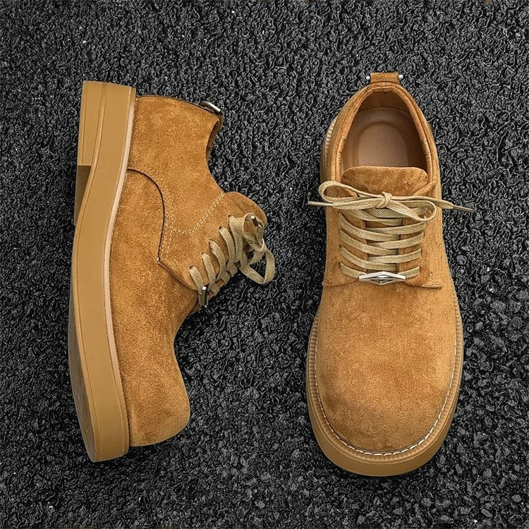 Brown Suede Lace-Up Shoes image 2