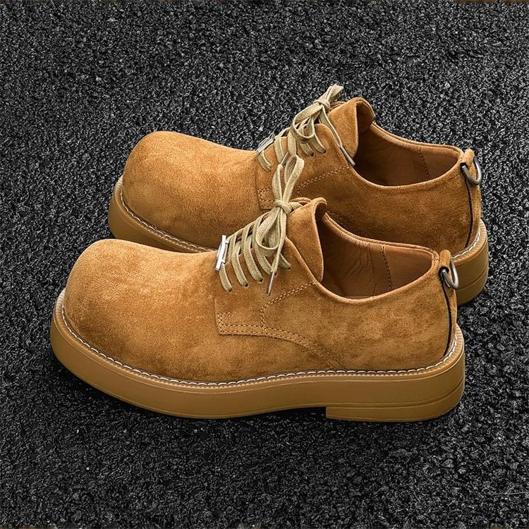Brown Suede Lace-Up Shoes image 3