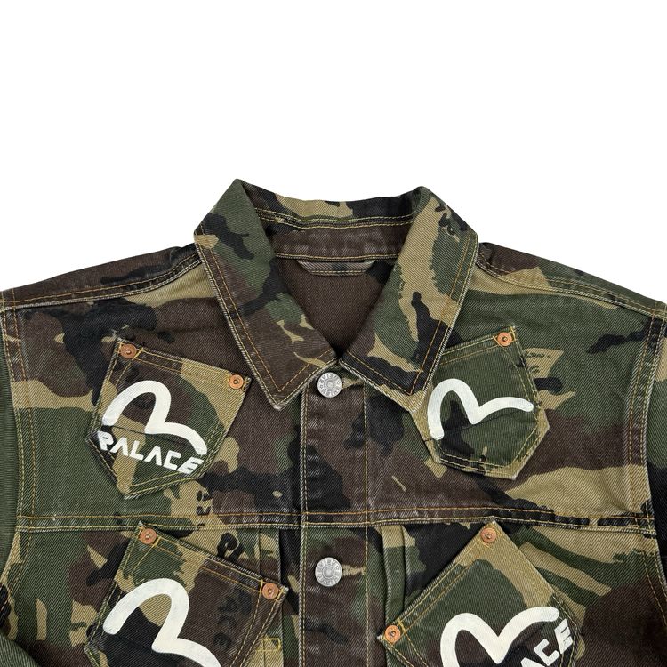 Palace x Evisu Type One Camo denim jacket - Small obraz 6