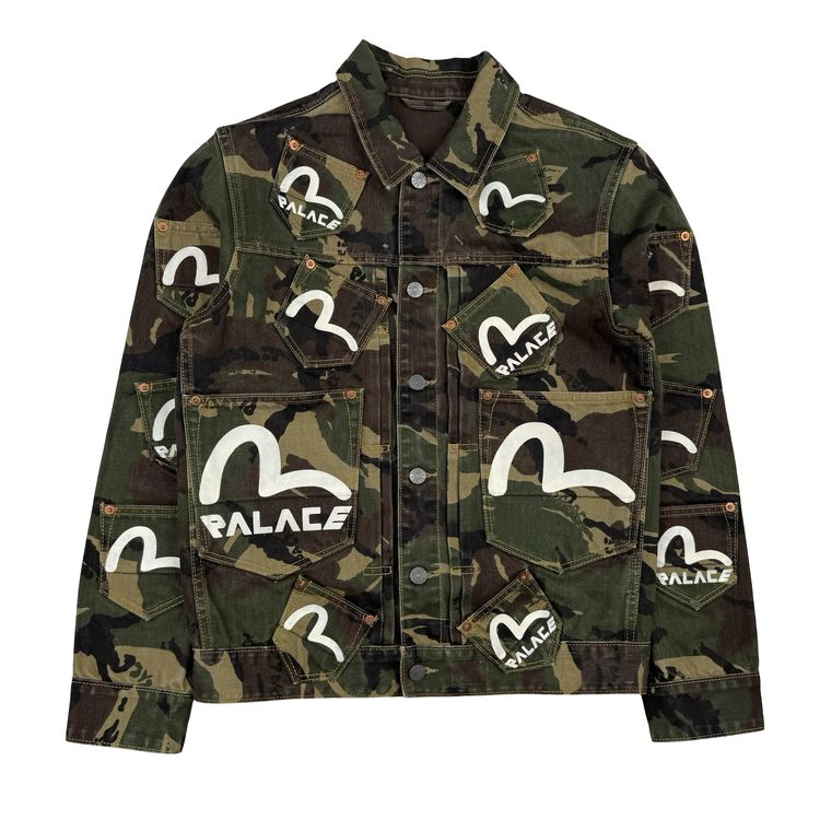 Palace x Evisu Type One Camo denim jacket - Small image 1