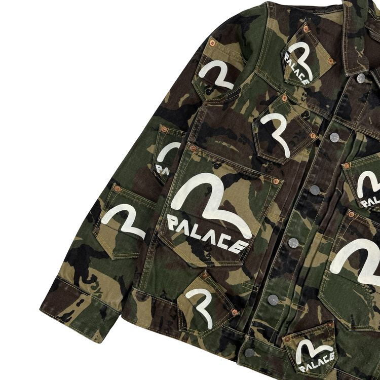 Palace x Evisu Type One Camo denim jacket - Small obraz 4