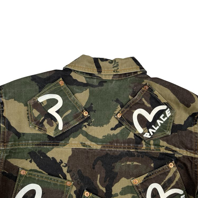 Palace x Evisu Type One Camo denim jacket - Small obraz 3