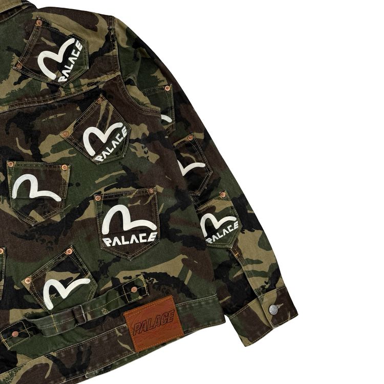 Palace x Evisu Type One Camo denim jacket - Small obraz 8