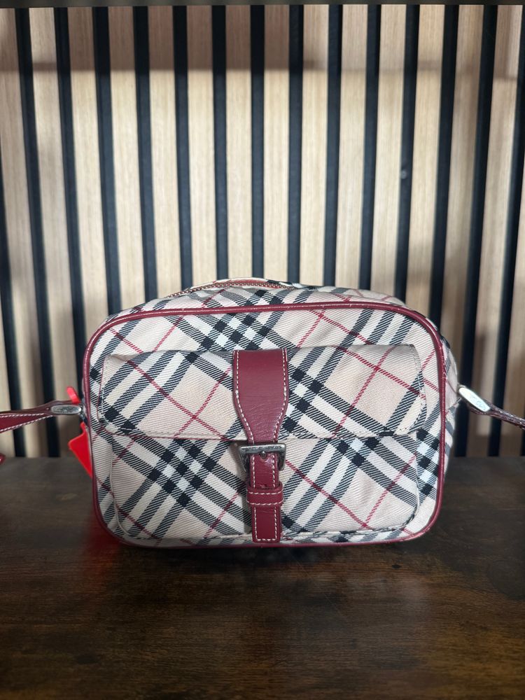 B66 Burberry Blue Label Nylon Shoulder Bag